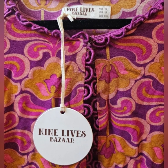 *host pick *Nwt Aus 16 usa 14/16 nine lives bazaar nlb oracle mini dress groovy - Picture 7 of 9